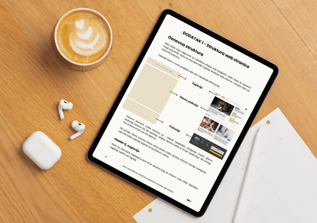 MALI VELIKI | PRIRUČNIK Pametna priprema za izradu web stranice